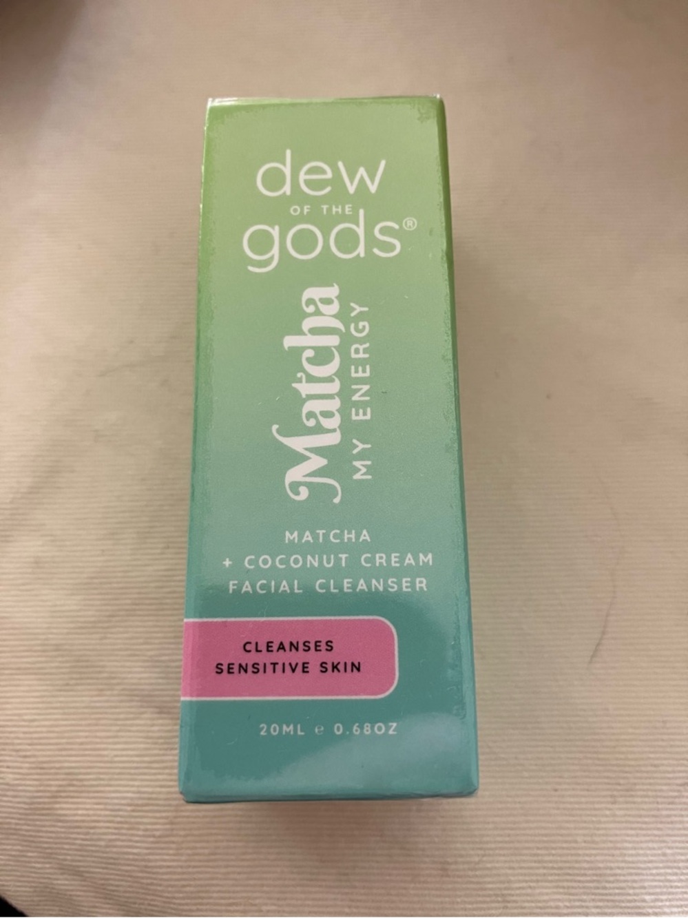 Dew of the Gods Matcha My Energy Coconut Cream Cleanser - 20 ml / 0.68 oz